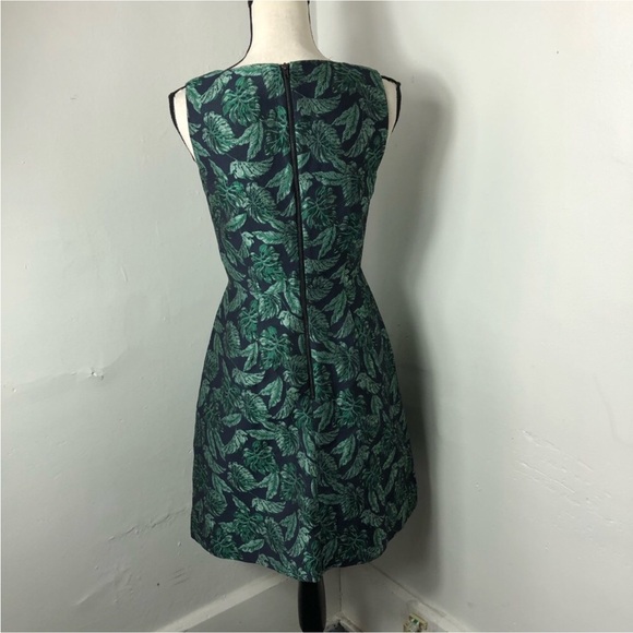 Sam Edelman Green Leaf Jacquard Dress - Picture 4 of 15